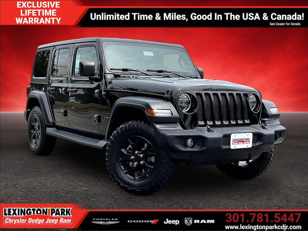 Used 2020 Jeep Wrangler Unlimited Willys Willys 4x4