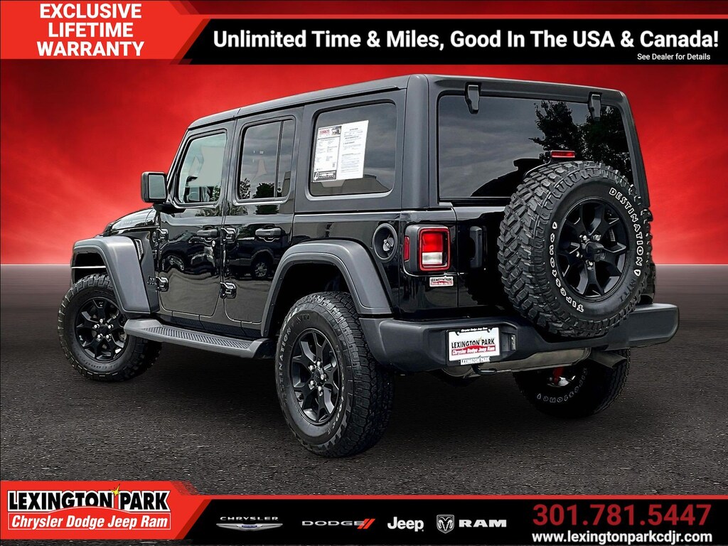 Used 2020 Jeep Wrangler Unlimited Willys Willys 4x4
