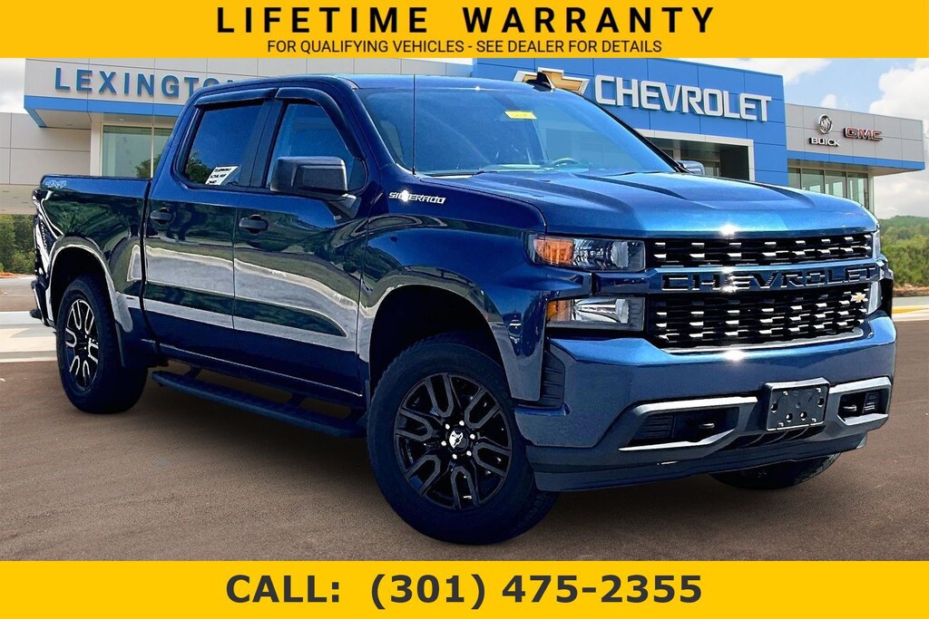 Used 2021 Chevrolet Silverado 1500 Custom 4WD Crew Cab 147 Custom