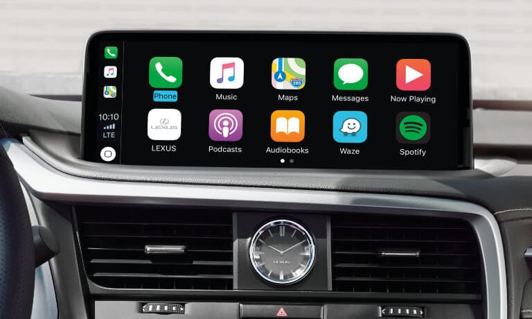 2021 Lexus RX interior infotainment Apple CarPlay