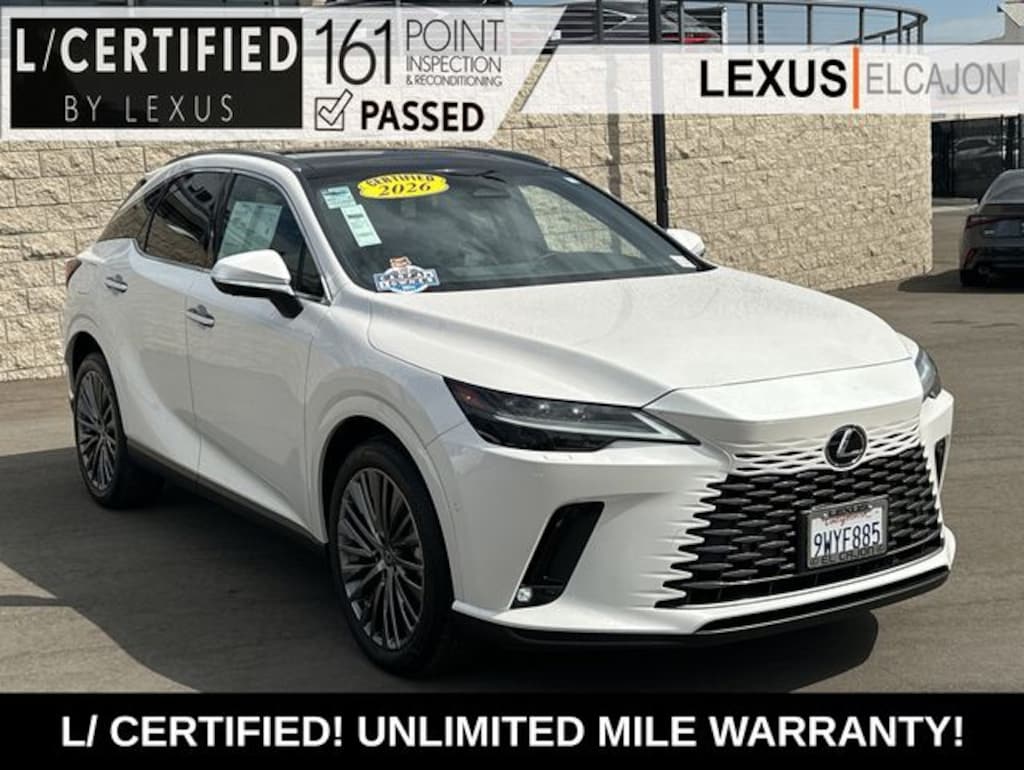 Certified 2026 Lexus RX 450h+ Luxury SUV