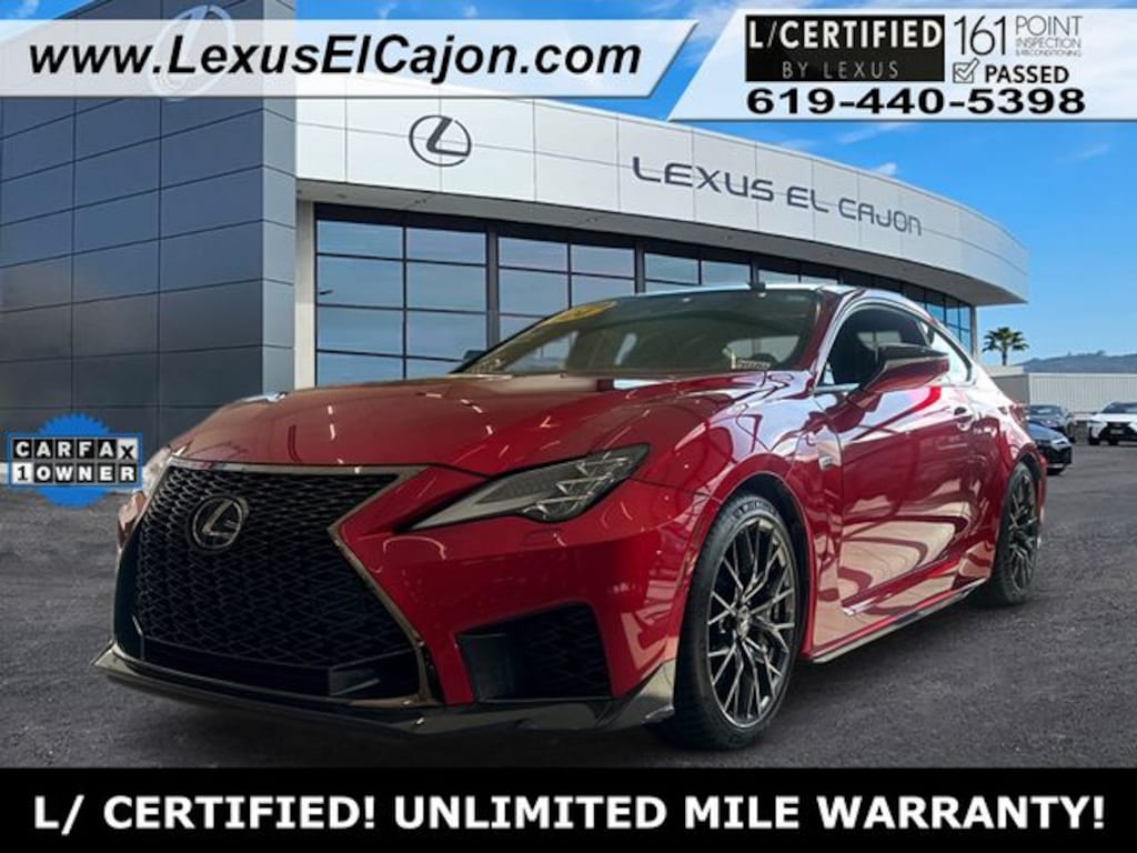 Certified 2024 Lexus RC F Coupe