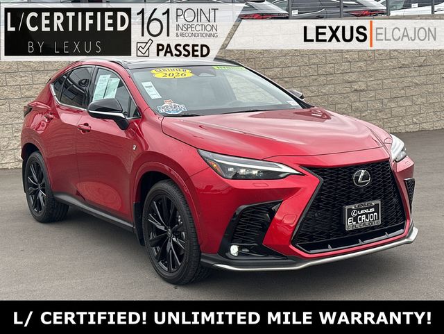 Certified 2026 Lexus NX PHEV 450h+ with VIN JTJKKCFZXT2083033 for sale in El Cajon, CA