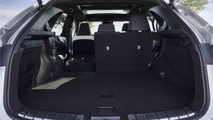 Lexus NX with Rear seats down Lexus RX cargo space