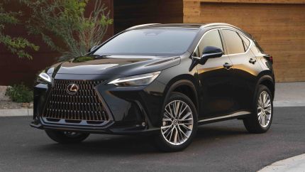 New Lexus NX 350 Premium angled front Lexus NX style update