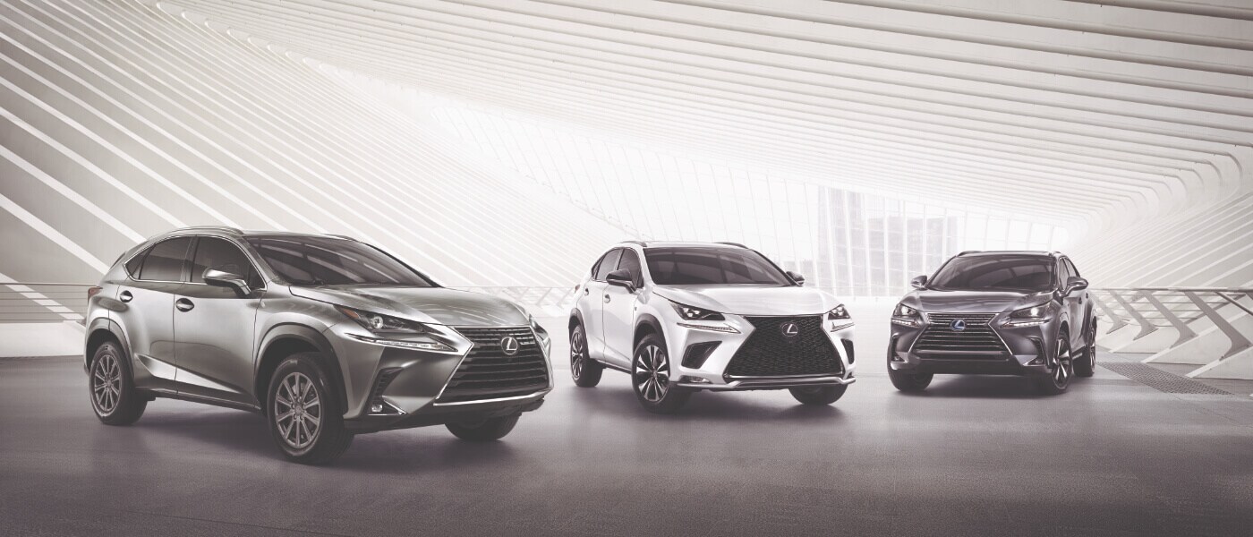 Three Lexus NX 300s