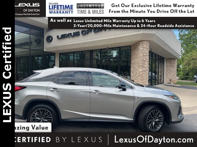 Certified 2022 Lexus RX 350 F SPORT with VIN 2T2SZMDA3NC310127 for sale in Centerville, OH