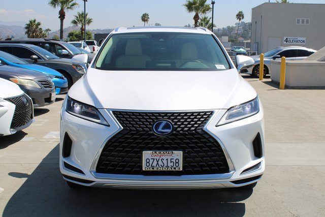 Certified 2022 Lexus RX Hybrid 450h with VIN JTJHGKFA3N2024019 for sale in Glendale, CA