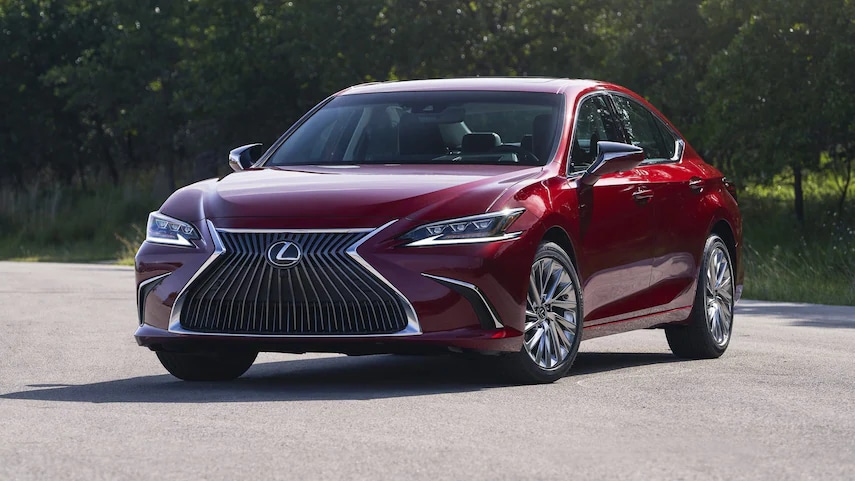 New 2024 Lexus ES in red
