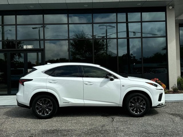 Certified 2021 Lexus NX Hybrid 300h F Sport Black Line AWD with VIN JTJSJRDZ5M5010516 for sale in Jacksonville, FL