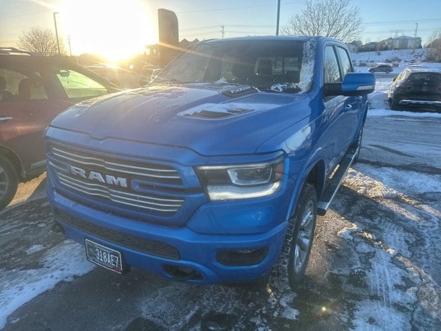 Used 2021 RAM Ram 1500 Pickup Laramie with VIN 1C6SRFJT2MN621346 for sale in Maplewood, Minnesota