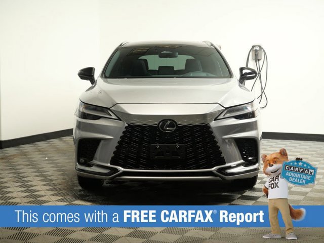 Certified 2023 Lexus RX Hybrid 500h with VIN 2T2BCMEA8PC008934 for sale in Maplewood, Minnesota