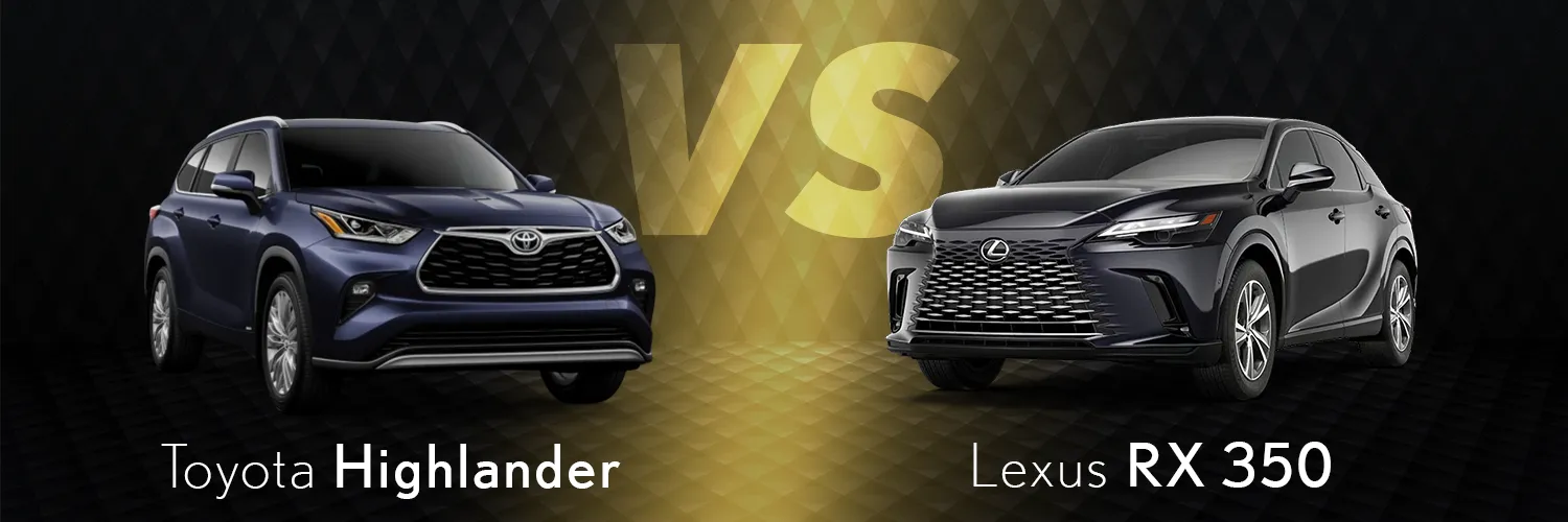 toyota highlander vs lexus rx 350l comparison
