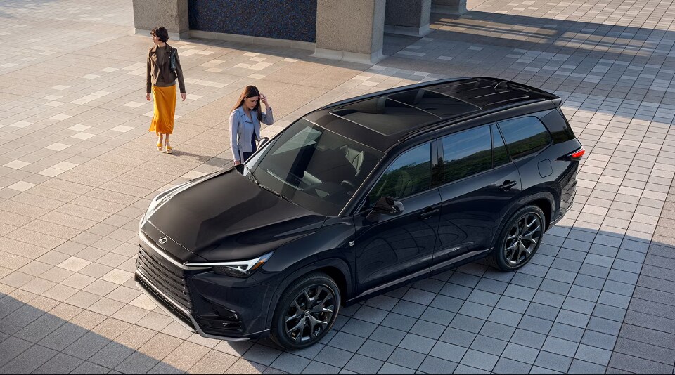 2025 Lexus TX Plug-in Hybrid Black Parked