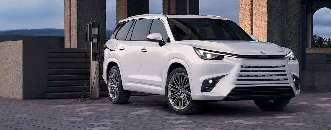 White 2026 Lexus TX for sale near Springfield parked in an empty lot