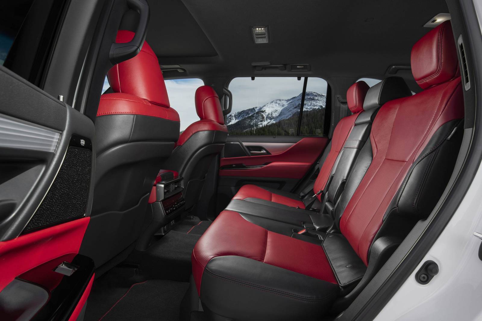 Interior of a of lexus lx 600.