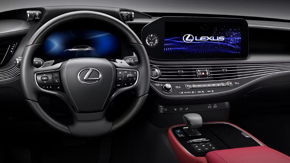 2026 Lexus LS 500 Heritage Edition interior dashboard and driver display