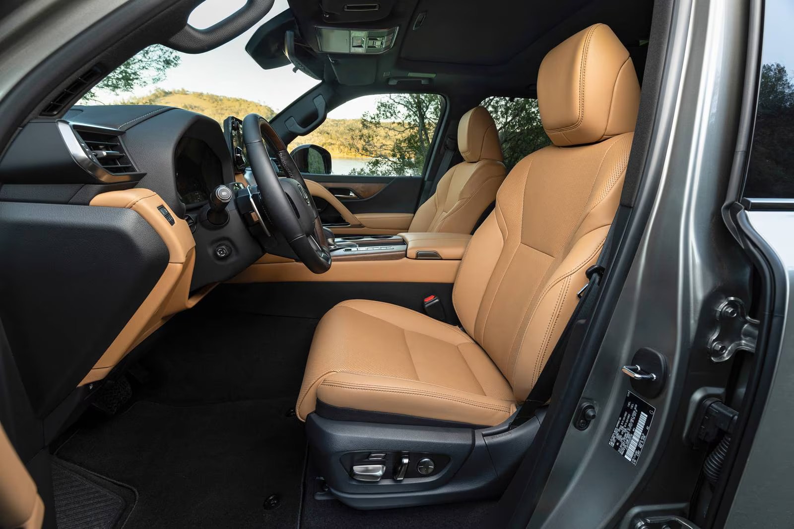 Interior of a lexus lx 700.