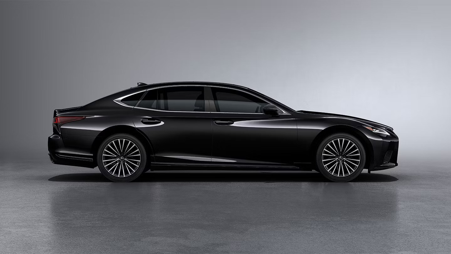 2026 Lexus LS 500 Heritage Edition side profile showing flagship proportions