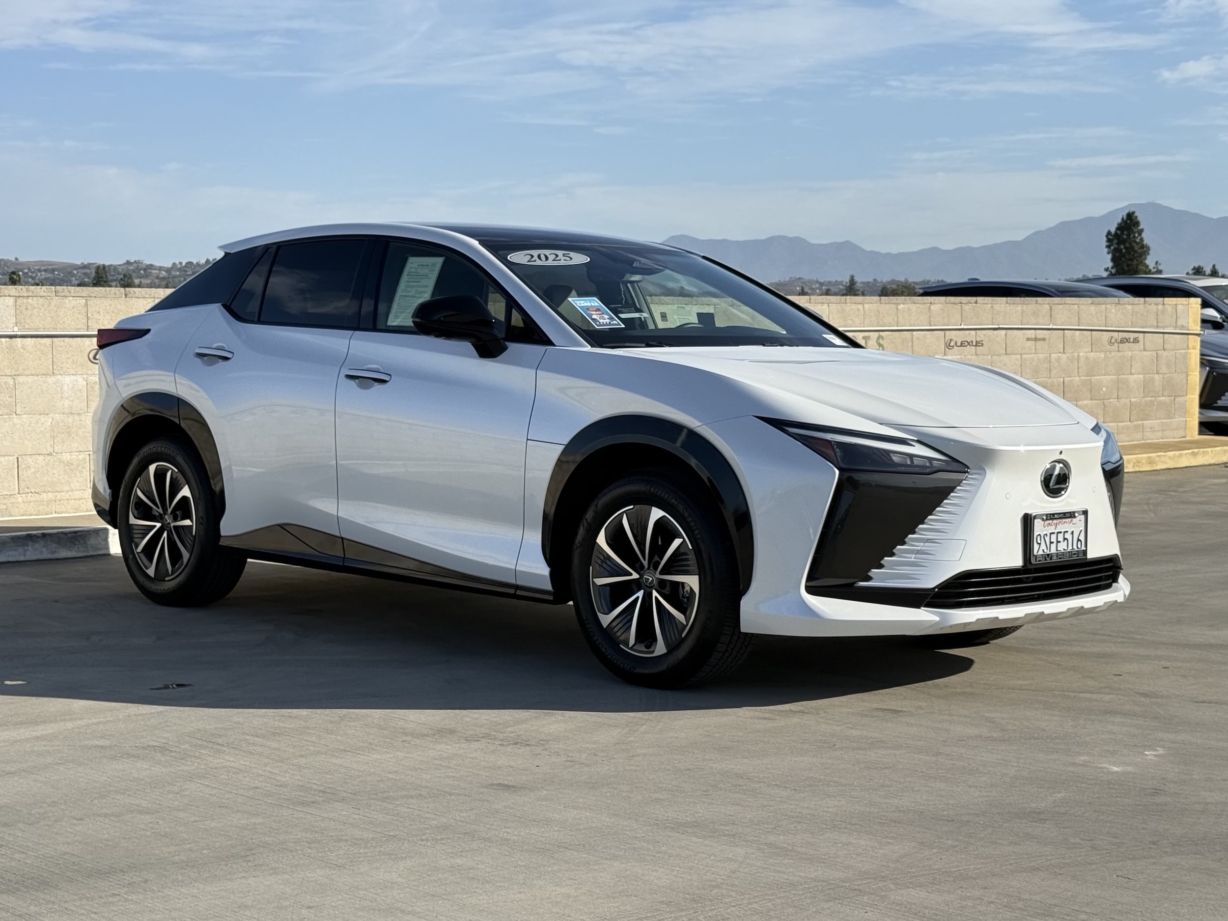 Certified 2025 Lexus RZ Premium with VIN JTJABABB3SA007859 for sale in Riverside, CA