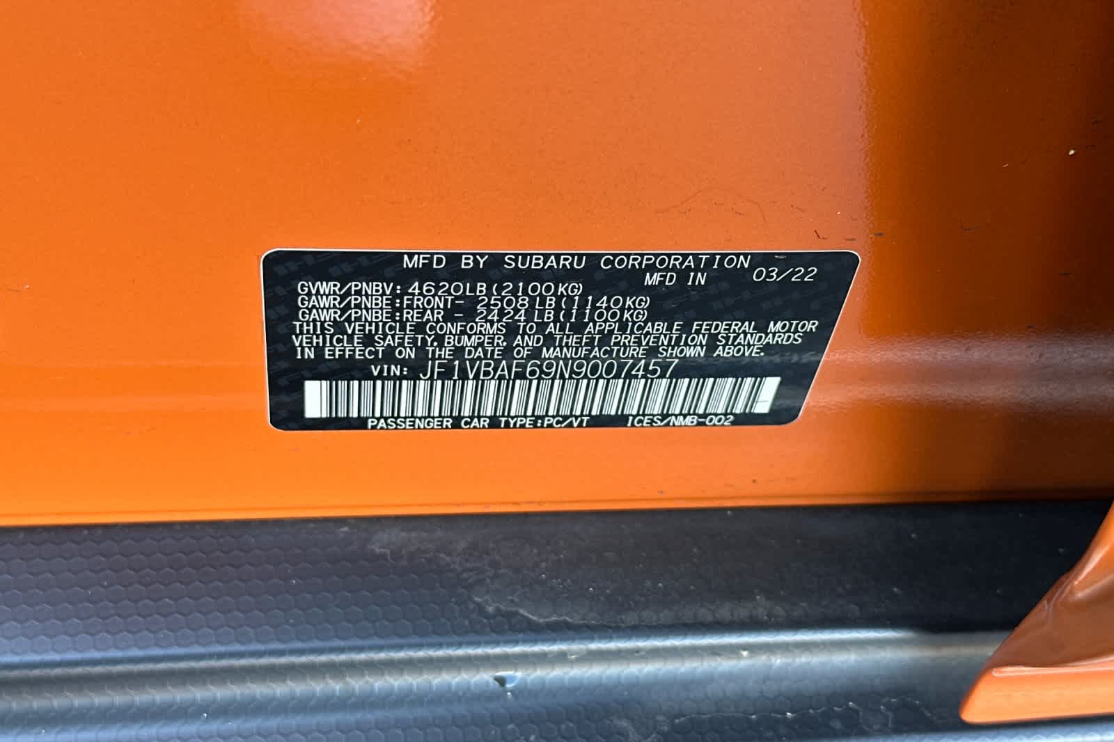 Thumbnail: 2022 Subaru WRX - 32