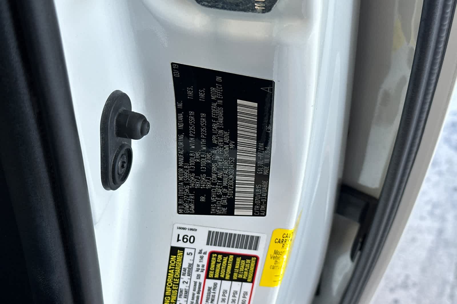 Thumbnail: 2019 Toyota Sienna - 37