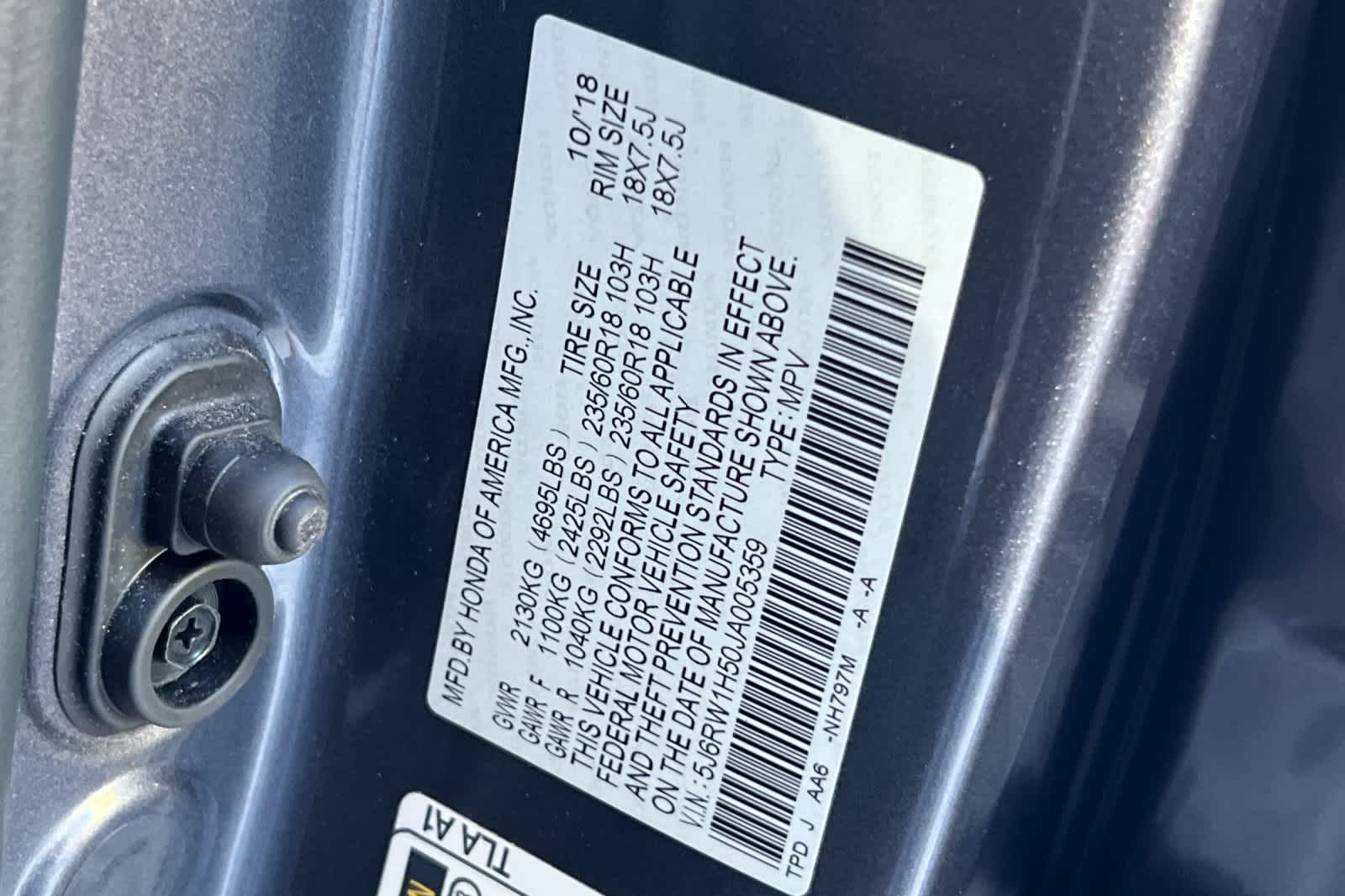 2018 Honda CR-V EX 30