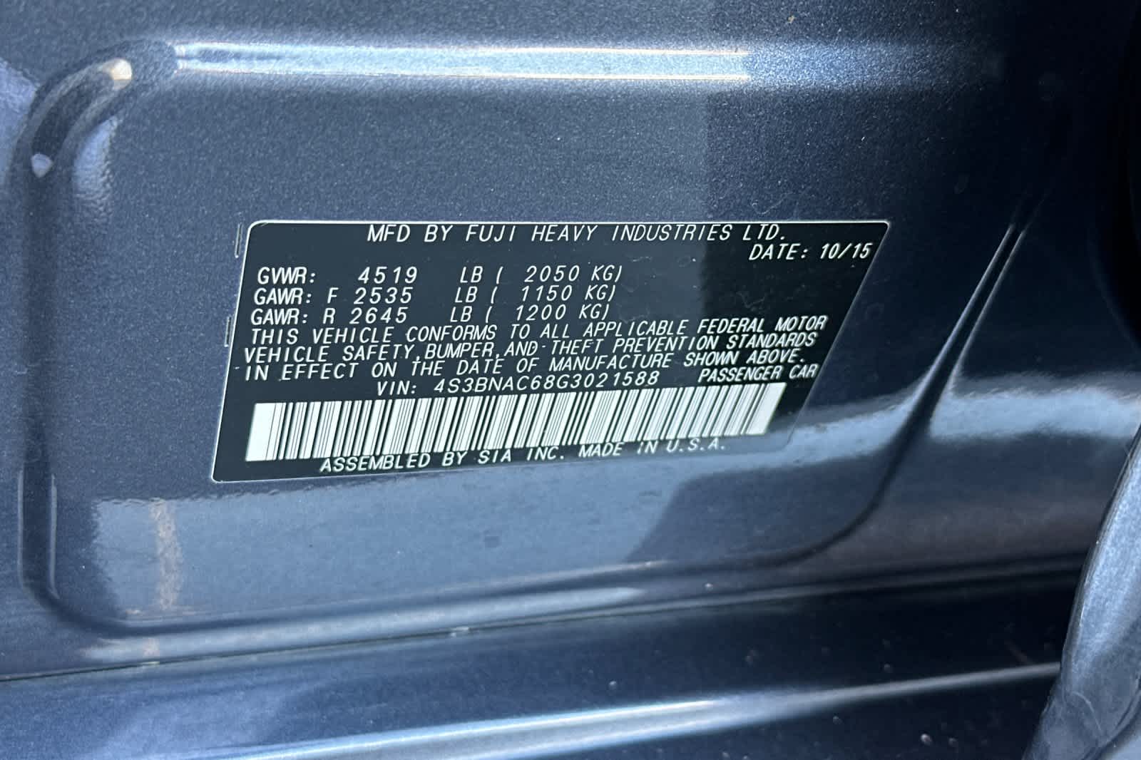 Thumbnail: 2016 Subaru Legacy - 30