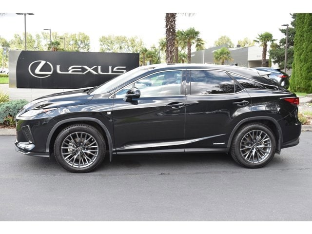 Certified 2022 Lexus RX Hybrid 450h F SPORT with VIN 2T2YGMDA5NC072328 for sale in Fife, WA