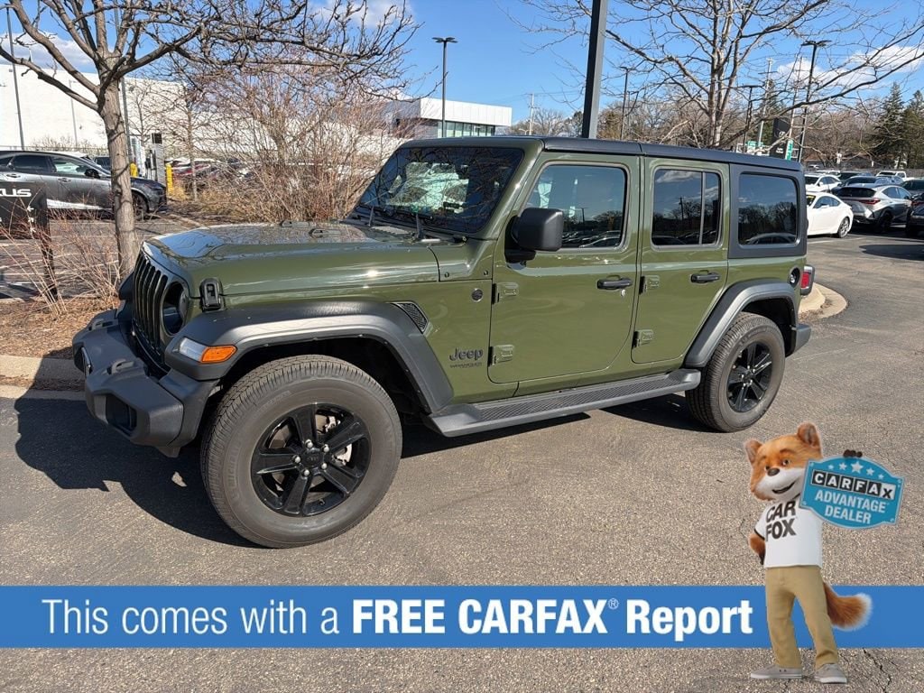Used 2021 Jeep Wrangler Unlimited Altitude with VIN 1C4HJXDN7MW796523 for sale in Wayzata, Minnesota