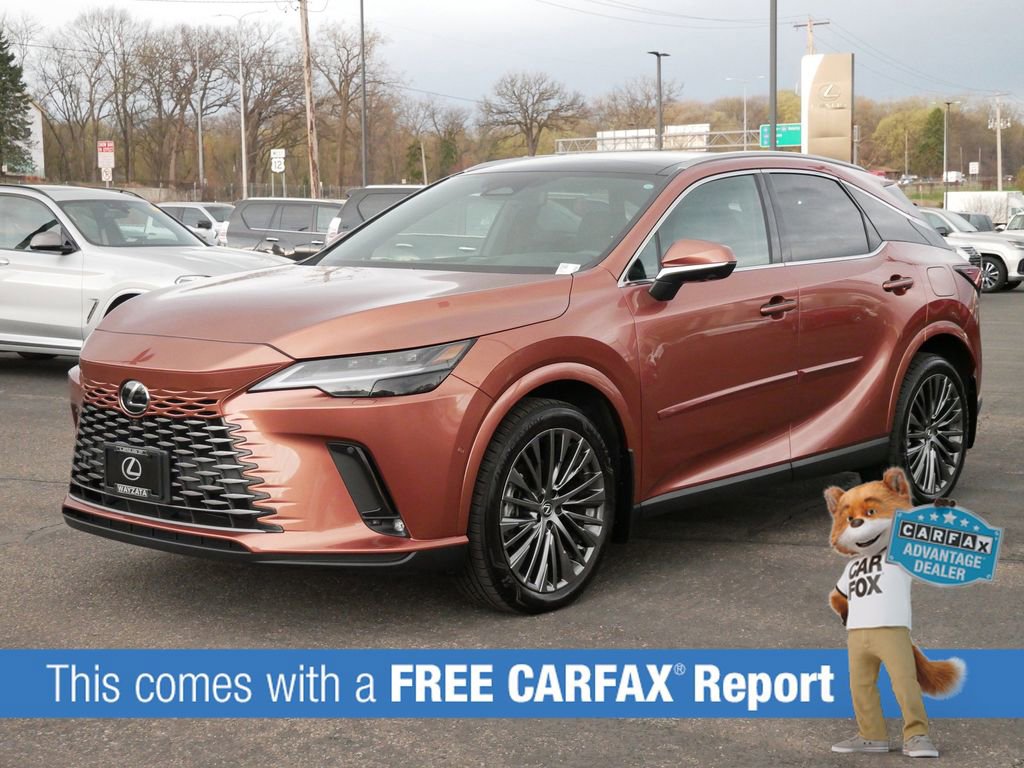 Certified 2025 Lexus RX Hybrid 350h with VIN 2T2BBMCA8SC078402 for sale in Wayzata, Minnesota