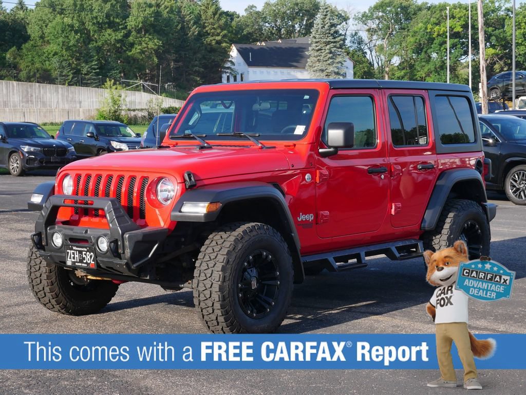 Used 2019 Jeep Wrangler Unlimited Sport S with VIN 1C4HJXDN4KW668530 for sale in Wayzata, Minnesota