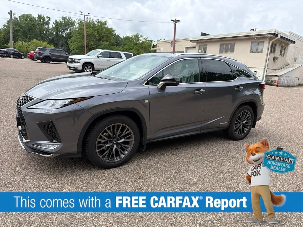 Used 2021 Lexus RX Hybrid 450h F SPORT with VIN 2T2YGMDA7MC058767 for sale in Wayzata, Minnesota