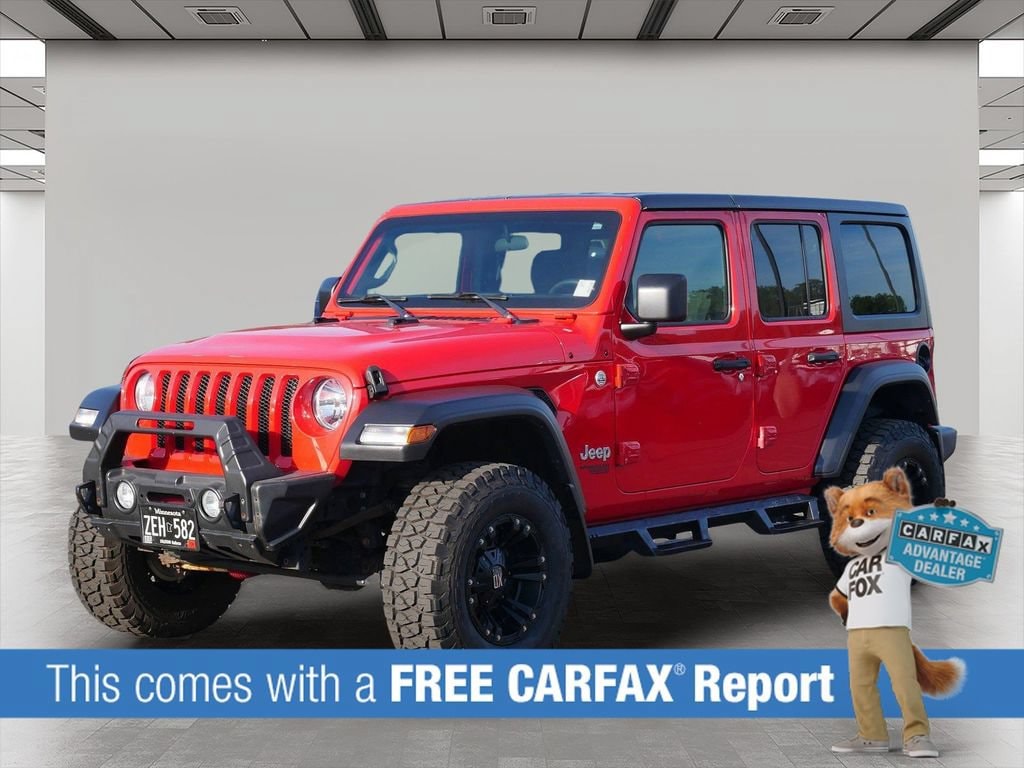 Used 2019 Jeep Wrangler Unlimited Sport S with VIN 1C4HJXDN4KW668530 for sale in Wayzata, Minnesota