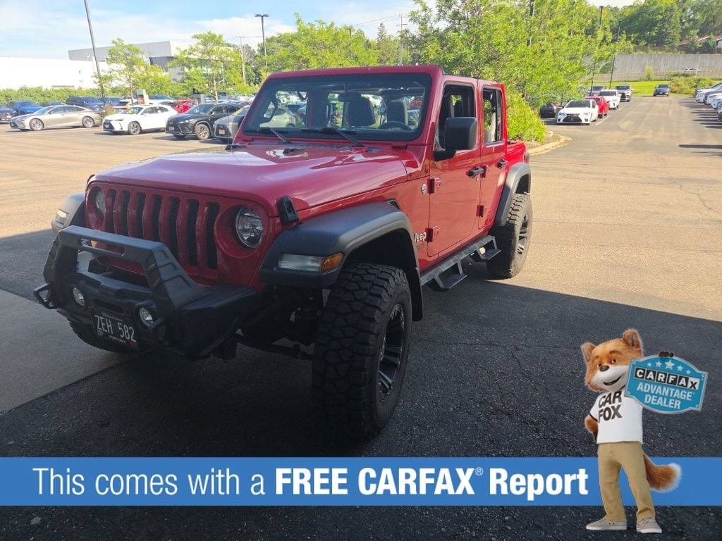 Used 2019 Jeep Wrangler Unlimited Sport S with VIN 1C4HJXDN4KW668530 for sale in Wayzata, Minnesota