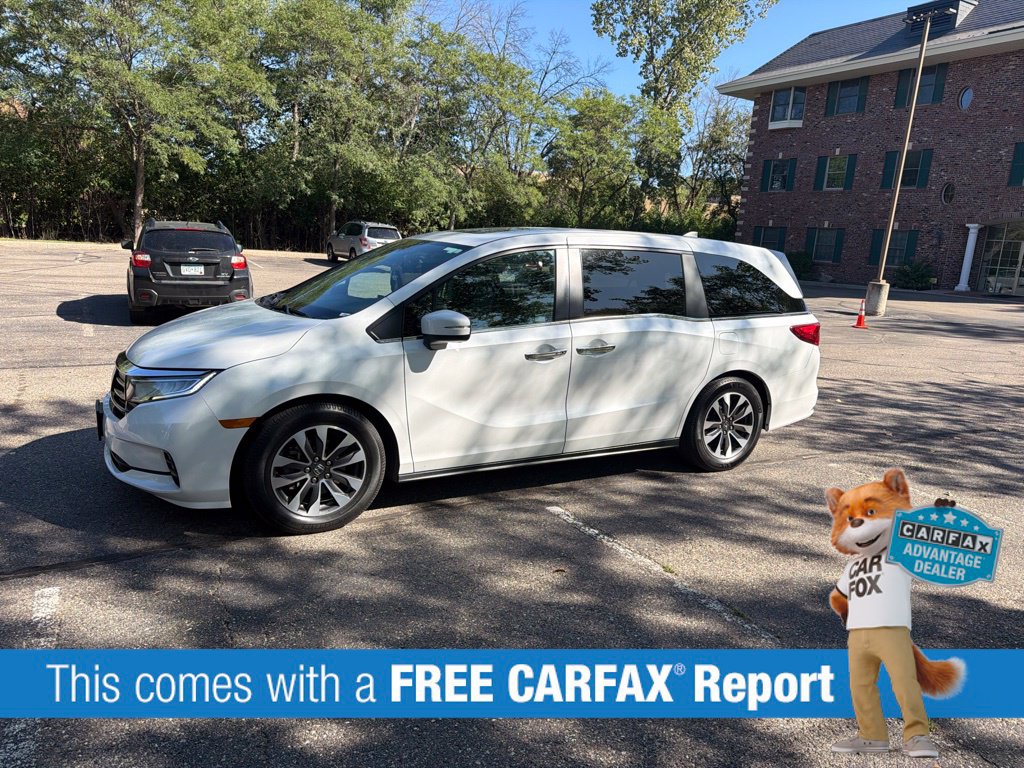 Used 2021 Honda Odyssey EX-L with VIN 5FNRL6H7XMB015745 for sale in Wayzata, Minnesota
