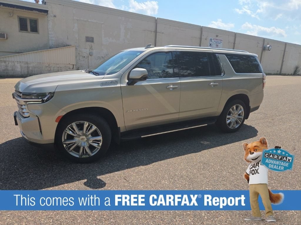 Used 2021 Chevrolet Suburban High Country with VIN 1GNSKGKLXMR216501 for sale in Wayzata, Minnesota
