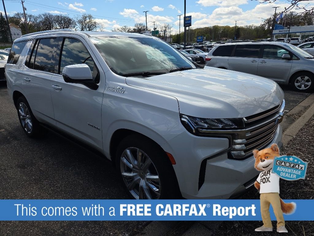 Used 2021 Chevrolet Tahoe High Country with VIN 1GNSKTKL2MR154018 for sale in Wayzata, Minnesota