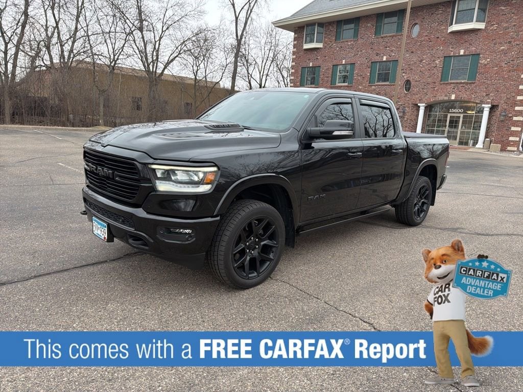 Used 2021 RAM Ram 1500 Pickup Laramie with VIN 1C6SRFJT0MN579940 for sale in Wayzata, Minnesota