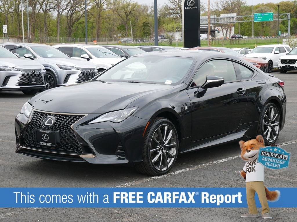 Certified 2022 Lexus RC 350 F SPORT with VIN JTHGZ5DC7N5011799 for sale in Wayzata, Minnesota