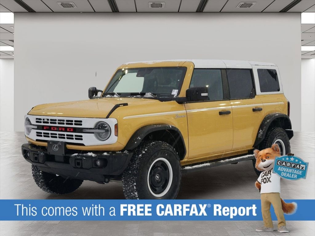 Used 2023 Ford Bronco 4-Door Heritage Limited Edition with VIN 1FMEE4GP0PLA71043 for sale in Wayzata, Minnesota