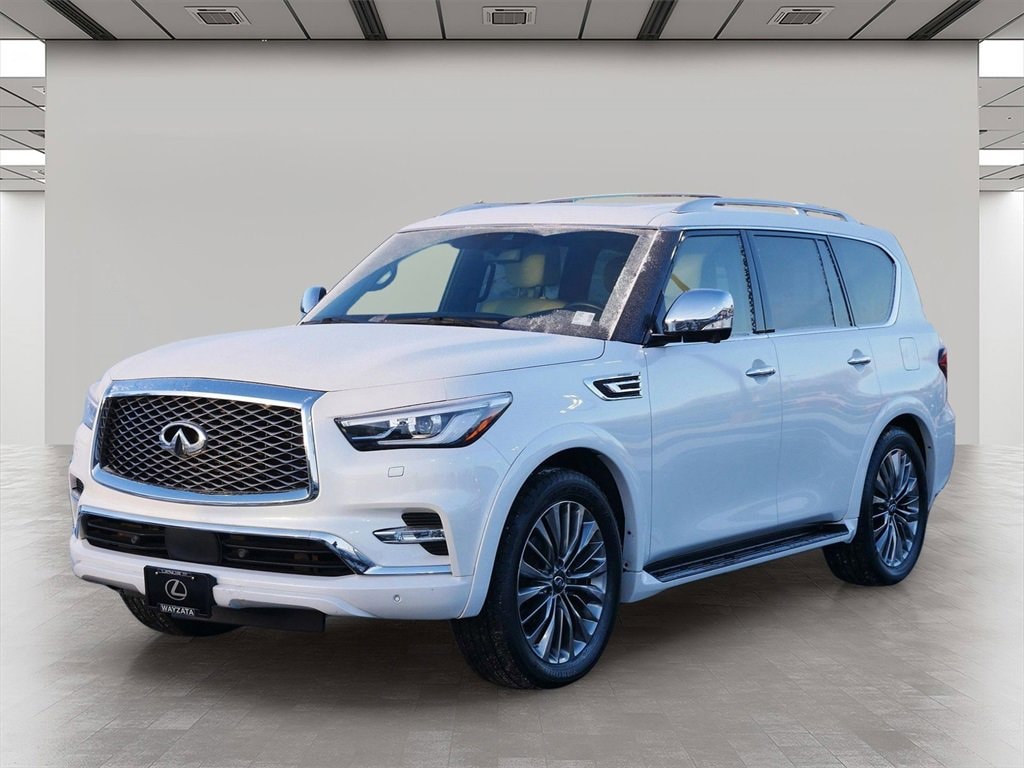 Used 2021 INFINITI QX80 Sensory 4WD with VIN JN8AZ2BE8M9273806 for sale in Wayzata, Minnesota