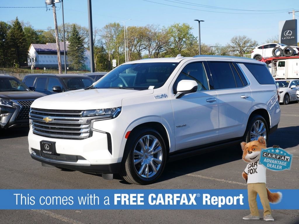 Used 2021 Chevrolet Tahoe High Country with VIN 1GNSKTKL2MR154018 for sale in Wayzata, Minnesota
