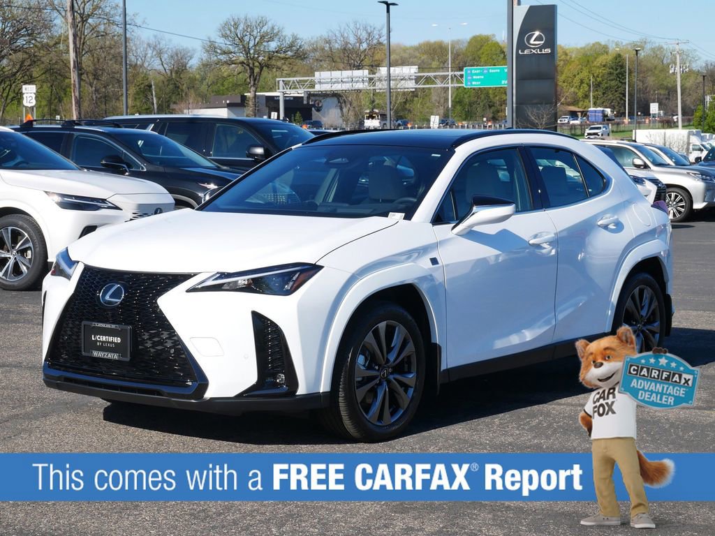 Certified 2026 Lexus UX Hybrid 300h F Sport Design with VIN JTHUCJDH2T2015475 for sale in Wayzata, Minnesota