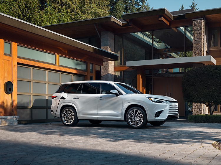 Exterior of the Lexus NX Plug-in Hybrid Electric Vehicle shown in Grecian Water.