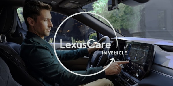 LexusCare in vehicle.