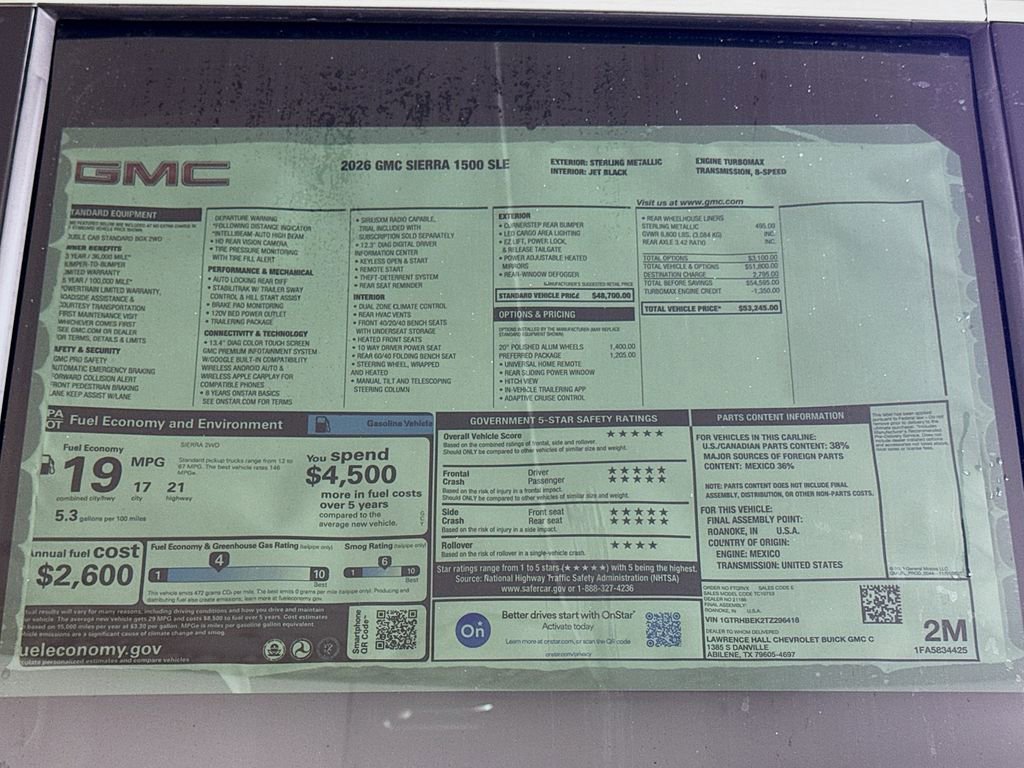 2026 GMC Sierra 1500 SLE - Photo 20