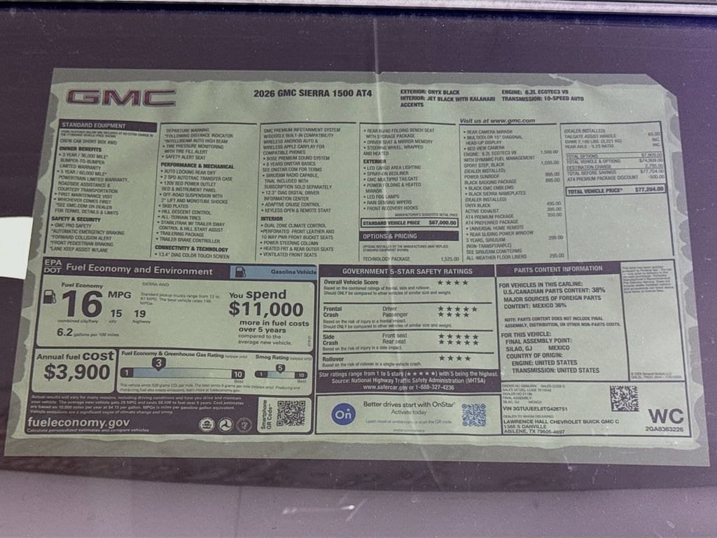 2026 GMC Sierra 1500 AT4 - Photo 20