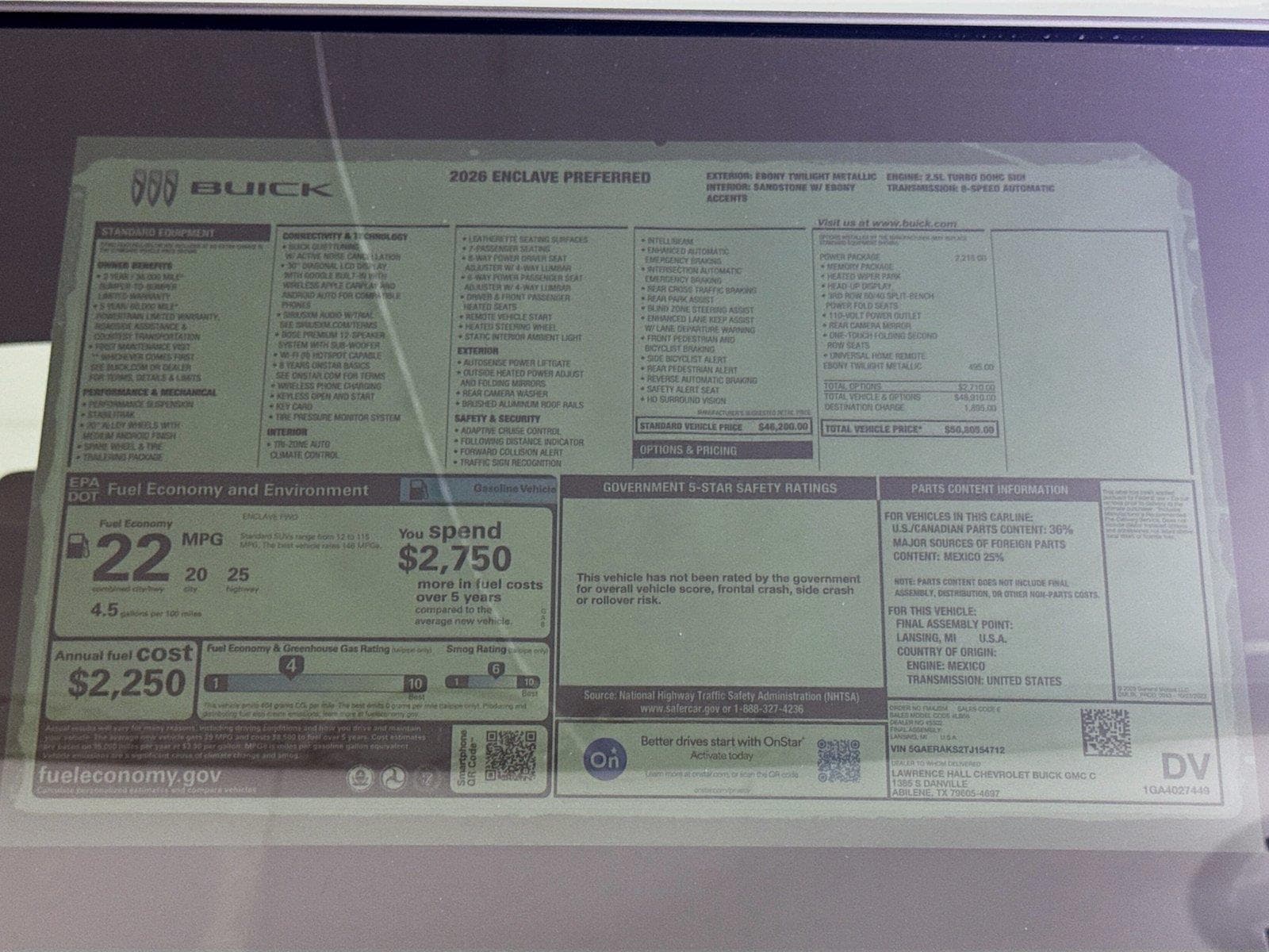 2026 Buick Enclave Preferred - Photo 20