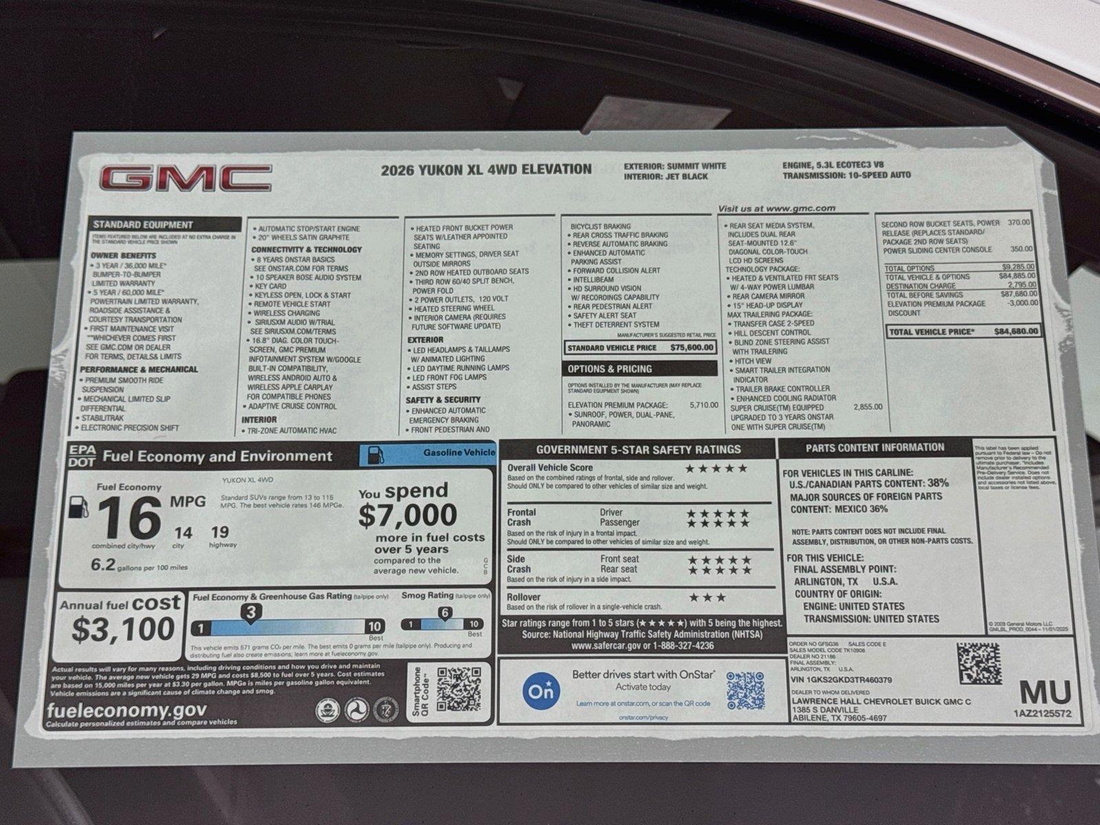 2026 GMC Yukon XL Elevation - Photo 19